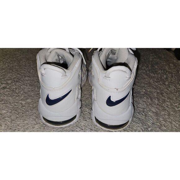 Nike Air More Uptempo GS 'White Midnight Navy' size 7y - Picture 4 of 8